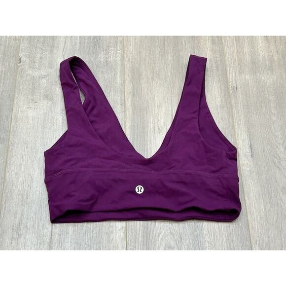 Lululemon Womens Sports Bra Align V-Neck Light Support A/B Cup Gym Purple Size 6 - Picture 4 of 9